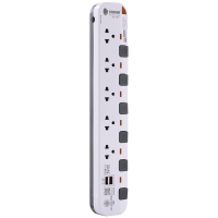 ราคา Toshino รางปลั๊กไฟ 5 ช่อง 6 สวิตซ์ 2 USB ยาว 3 เมตร สีขาว-เทา รุ่น P5375USB-3M WG (190601)