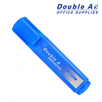 ราคา ปากกาเน้นข้อความทรงแบนดั๊บเบิ้ล เอ สีฟ้า (10944)