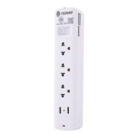ราคา Toshino รางปลั๊กไฟ 3 ช่อง 1 สวิตช์ 2 USB ยาว 3 เมตร รุ่น SO-33USB (191027)