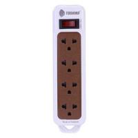 ราคา Toshino รางปลั๊กไฟ4 ช่อง 1 สวิตซ์ 2 เมตร สีขาว รุ่น N1-375-2M(WH) (81281)