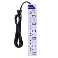 ราคา Toshino รางปลั๊กไฟ 6 ช่อง 6 สวิตซ์ ยาว 5 ม. ET-9165M (81278)