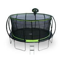 ราคา SMARTPLAYONLY Smartplayonly Trampoline 10 ฟุต รุ่น Super Premium พร้อมรั้วกันตก แถมแป้นบาส+ลูกบาส สีเขียว-ดำ (MKP0293517)