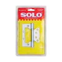 ราคา SOLO บานพับปีกผีเสื้อสเตนเลส รุ่น 43203/3 SS ขนาด 4 x 3 นิ้ว หนา 2 มม. (แพ็ค 3 ชิ้น) สีสเตนเลส (MKP1095264)