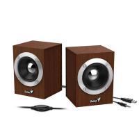 ราคา Genius ลำโพงคอมพิวเตอร์ตั้งโต๊ะเชื่อมต่อผ่าน Audio jack 3.5 รุ่นSP-HF280 สีน้ำตาล (MKP1499541)
