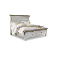 ราคา Ashley Furniture Homestore เตียงนอน 6 ฟุต HAVALANCE/180 สี ขาววินเทจ (MKP1709873)