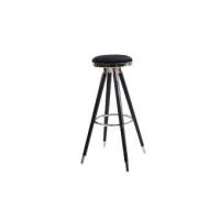 ราคา Shira Furniture (พรีออเดอร์ 30 วัน)เก้าอี้สตูลบาร์ ดีไซน์สวย เล่นขอบทอง สีดำ W43*D43*H75 (MKP1170740)