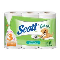 ราคา SCOTT ทิชชูม้วน รุ่น เอ็กซ์ตร้าความยาว 3 เท่า (แพ็ค 6 ม้วน) สีเขียว (MKP1065397)
