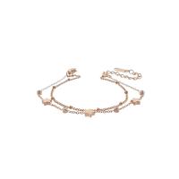 ราคา Larov สร้อยข้อมือผู้หญิง Starlight ดีไซน์จี้รูปดาว สีพิ้งค์โกลด์ ประดับเพชร CZ (MKP1395147)