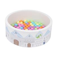 ราคา Restar ’s Kids (Pre-order) บ่อบอลเล็ก สีขาวลายปราสาทฟ้า (MKP1106255)