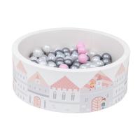 ราคา Restar ’s Kids (Pre-order) บ่อบอลเล็ก สีขาวลายปราสาทชมพู (MKP1106256)