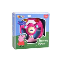 ราคา Peppa Pig ของเล่นพวงมาลัยรถ Steering Wheel Music & Light Pink สีชมพู (CDS11673866)