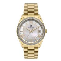 ราคา Beverly Hills Polo Club นาฬิกาข้อมือผู้หญิง รุ่น BP3592C.120,สาย Stainless Steel, สีทอง (MKP1696722)