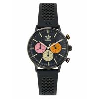 ราคา Adidas นาฬิกาข้อมือผู้ชาย รุ่น AOST24084,สาย Silicone, สีดำ (MKP1691563)