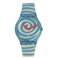 ราคา Swatch นาฬิกาข้อมือ Swatch Originals รุ่น BOURGEOIS'S SPIRALS SUOZ364 สีฟ้า (MKP1712043)