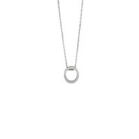 ราคา Larov สร้อยคอผู้หญิงพร้อมจี้เพชรทรงกลม รุ่น Odella สีเงิน (MKP1334140)
