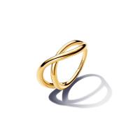 ราคา PANDORA แหวน 14k Gold-plated ring สีทอง 56 (MKP1734020)