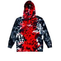 ราคา TZ WORLDWIDE เสื้อ ฮู๊ดดี้ผู้ชาย TZ TIE-TILL-DYE HOODIE - สีแดง/ดำ L (MKP1727322)