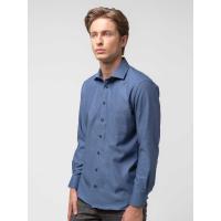 ราคา OLYMP เสื้อเชิ้ตผู้ชายแขนยาว เสื้อเชิ้ตทำงาน ทรงหลวม สีน้ำเงิน รีดง่ายยับยาก 42 EU (MKP1716286)