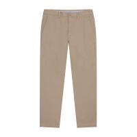 ราคา GIORDANO กางเกงขายาวผู้ชาย Low rise Slim Taper Super Stretch Pants สีกากี Woodsmoke 38 EU (MKP1735785)