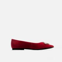 ราคา KENNETH COLE รองเท้าทรงแฟลตหัวแหลม Kenneth Cole รุ่น GAYA STARBURST สีไวน์แดง 7 (MKP1447675)