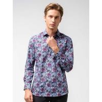 ราคา OLYMP เสื้อเชิ้ตผู้ชายแขนยาว เสื้อเชิ้ตทำงาน ทรงหลวม สีน้ำเงิน พิมพ์ลายดอยไม้ รีดง่ายยับยาก 40 EU (MKP1715926)