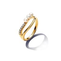 ราคา PANDORA แหวน 14k Gold-plated ring สีทอง 58 (MKP1733990)