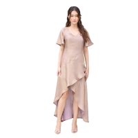ราคา ROSE THE LABEL เดรสกระโปรงระบายหน้าสั้น หลังยาว สีม่วง S (MKP1438130)