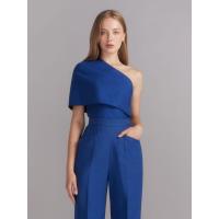 ราคา ASAVA (AW23) เสื้อผู้หญิงไหล่เดียว แขนเคป สีฟ้า XS (MKP1693145)