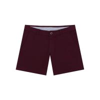 ราคา GIORDANO กางเกงขาสั้นผู้หญิง Twill Mid-Rise Slim Fit Pocket Shorts (180 Elastic Waistband) สีแดง Burgundy 25 EU (MKP1752421)
