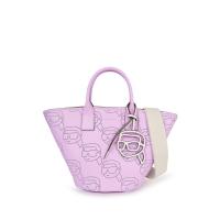 ราคา KARL LAGERFELD กระเป๋ารุ่น K/IKONIK 2.0 PERFORATED TOTE สี VIOLETTA One Size (MKP1737491)