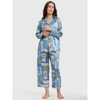 ราคา ELIZABETH ชุดนอนผู้หญิงเสื้อแขนยาว ปกฮาวาย + กางเกงขายาว เอวยาวยืด หลากสี S (CDS10793169)