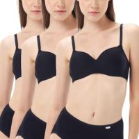 ราคา WACOAL เสื้อชั้นในไร้โครง รุ่น WB3X96 Set 3 ชิ้น สีดำ D70 (MKP1176829)