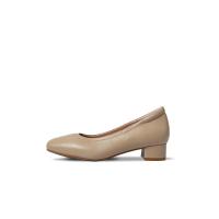 ราคา SIRENA รองเท้าคัทชู หนังแท้ หัวมน ส้นก้อนสูง 1.5 นิ้ว รุ่น Ariel สีเบจ 40 EU (MKP0839697)