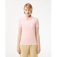 ราคา LACOSTE เสื้อโปโลผู้หญิงลาคอสท์ L.12.D ผ้ามินิปิเก้ยืด ทรงเข้ารูป สีชมพูอ่อน 38 US (MKP1688810)