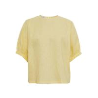 ราคา CHRISTIANA เสื้อเบลาส์ลินินแขนพอง รุ่น 163117-1 สีเหลือง M (MKP0888315)