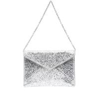 ราคา REBECCA MINKOFF กระเป๋ารุ่น LEO CLUTCH WITH CHAIN STRAP สี SILVER One Size (MKP1735024)