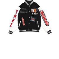 ราคา TZ WORLDWIDE เสื้อแจ็คเก็ต ผู้ชาย TZ VARSITY JACKET สีดำ S (MKP1721069)