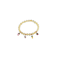 ราคา Fonney กำไลหินซิทรินสีอำพัน จี้ผลไม้ 16cm (MKP1755505)