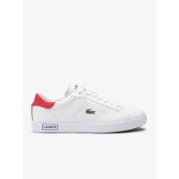 ราคา LACOSTE รองเท้าผ้าใบผู้ชายลาคอสท์รุ่น Powercourt 2.0 วัสดุหนัง สีขาว 8 UK (MKP1756193)