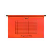 ราคา ONE แฟ้มแขวนพลาสติก F4 ส้ม (10เล่ม/แพ็ค) ONE (MKP1228737)
