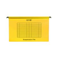 ราคา ONE แฟ้มแขวนพลาสติก F4 เหลือง (10เล่ม/แพ็ค) ONE (MKP1228734)