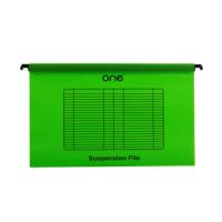 ราคา ONE แฟ้มแขวนพลาสติก F4 เขียว (10เล่ม/แพ็ค) ONE (MKP0980226)
