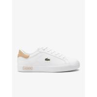 ราคา LACOSTE รองเท้าผ้าใบเด็กลาคอสท์ รุ่น Powercourt สีขาว 3 UK (MKP1776739)