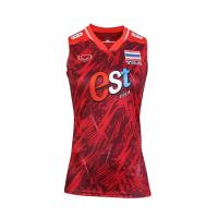 ราคา GRAND SPORT เสื้อวอลเลย์บอลทีมชาติแขนกุด หญิง 2023 (014340) สีแดง S (MKP1628719)