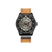 ราคา CURREN นาฬิกาข้อมือผู้ชาย สายหนัง สปอร์ตเท่ห์ หน้าปัดใหญ่ Chronograph Casual รุ่น C8301 (MKP0291931)