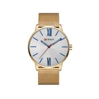 ราคา CURREN นาฬิกาข้อมือผู้ชาย Minimal Design ตัวเรือนบางเฉียบหรู สายนาฬิกาปรับได้เอง สายสแตนเลส รุ่น C8238 (MKP0291780)