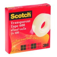 ราคา SCOTCH SCOTCH เทปใส รุ่น 600 ขนาดแกน 1 นิ้ว กว้าง 1/2 นิ้ว ยาว 36 หลา (MKP0978883)