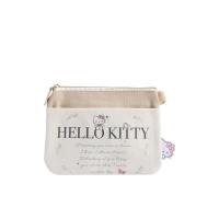 ราคา SANRIO กระเป๋าเครื่องสำอางผู้หญิง ทรงแบน Hello Kitty สีน้ำตาล (CDS13918576)
