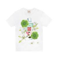 ราคา ICONIC เสื้อยืด พิมพ์ลาย ปักดอกไม้ สีเขียว รุ่น BAMBOO4718 สีขาว M (MKP1073786)