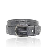 ราคา BANGKOK BOOTERY เข็มขัดหนังจระเข้ด้าน กระดูกคู่ สีเทา 38 (GRMKPPR000075920)